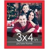 PosterPalooza | Photo Size Classic Modern Red Frame - UV Acrylic, Foam Board Backing, Hanging Hardware - 2 of 4