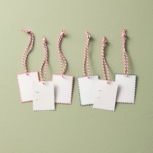 12pc Paper Gift Tag Toppers White - Hearth & Hand™ with Magnolia - 1 of 3