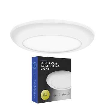 Next Glow Ultra Slim 5" LED Ceiling Light Fixture, 3000K Round Flush Mount Light