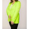Women's Button Front Blazer - GEEGEE - 4 of 4