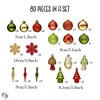80pc Super Large Enchanted Christmas Forest Ornament Bundle, Set of Glittered Baubles, Snowflakes, Colored Icicles and Trees| OrnamentallyYou - 3 of 4
