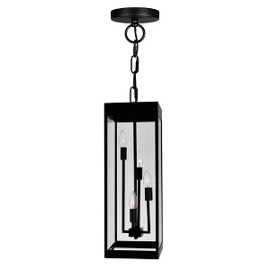 CWI Lighting Windsor 4 Light Black Outdoor Ceiling Light - 1 of 4