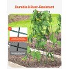 VEVOR Cucumber Trellis for Climbing Plants, 39" x 32" Foldable Cucumber Trellis Set with Twist Ties, Metal Garden Trellis for Raised Bed - 3 of 4