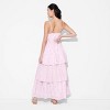 Women's Tiered Maxi Empire Waist Dress - Wild Fable™ Pink Floral - 3 of 3