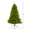 Nearly Natural 6-ft Sierra Spruce Natural Look Artificial Christmas Tree with 300 Clear LED Lights and 1357 Bendable Branches - 2 of 4