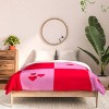 Deny Designs 3pc Queen Angela Minca Grid Pattern Hearts Comforter and Sham Set - 3 of 4