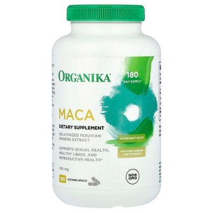 Organika MACA, 750 mg, 180 Vegetarian Capsules - 1 of 4