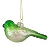 Northlight 4" Green and White Glass Bird Christmas Ornament - 4 of 4
