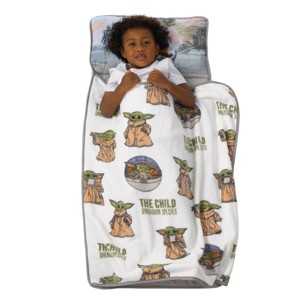 Star Wars The Mandalorian "The Child" Green, Tan, White Toddler Nap Mat - 1 of 4