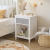 Whisen 26.77''H Wooden Nightstand with One Drawer One Shelf for Kids & Adults - 3 of 4