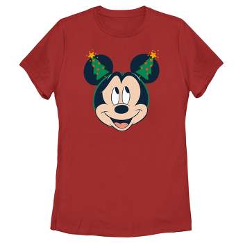 Women's Mickey & Friends Christmas Tree Ears T-Shirt
