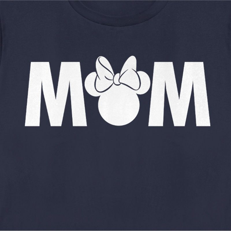 Women's Mickey & Friends Mother's Day Minnie Mouse Mom Navy T-Shirt, 2 of 5