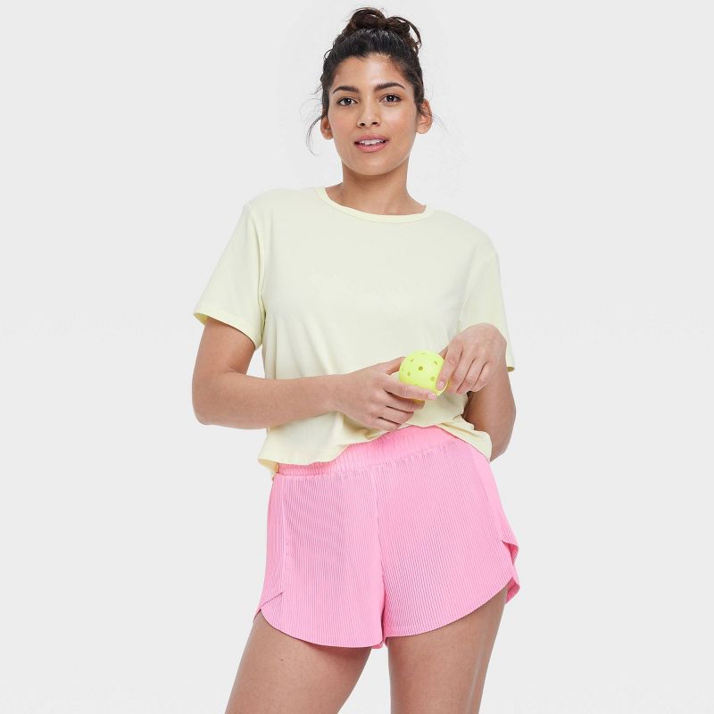 Women's Mid-Rise Micro-Pleated Shorts 2.5" - All In Motion™, 5 of 8