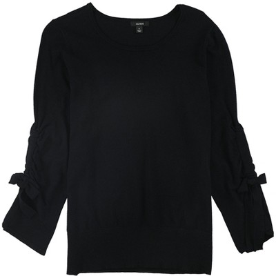Alfani Womens Bow Sleeve Pullover Sweater