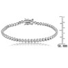 Guili 18K Gold Plated Bezel Set Bracelet with 3mm Clear Cubic Zirconia in Gold, Rose Gold, White, and Multicolored - Perfect for Modern Elegance - 3 of 4