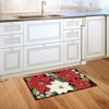 Briarwood Lane Doormat 30x18 Indoor Outdoor Festive Poinsettias Christmas For Christmas Doormat - 4 of 4
