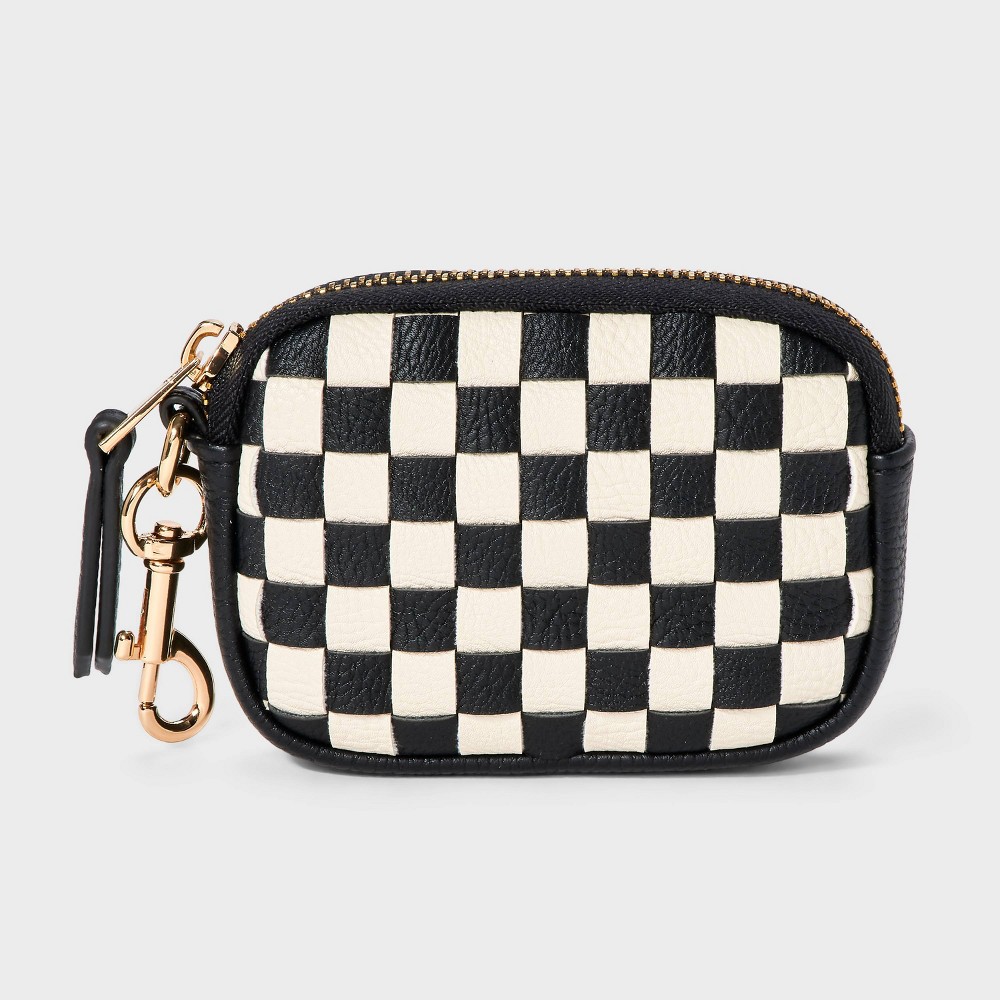 Checkered Camera Bag Clip On Pouch Wristlet - Universal Thread