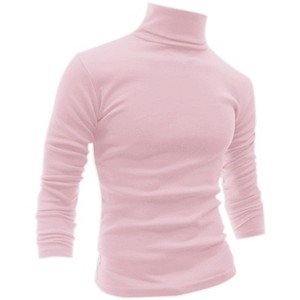 Lars Amadeus Men's Slim Fit Long Sleeve Pullover Solid Turtleneck Sweater - 1 of 4