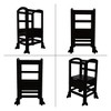 SDADI LT02B Kids Kitchen Adjustable Height Toddlers Children Learning Step Stool Tower with 4 Changeable Heights for Kitchen and Bathroom, Black - 3 of 4