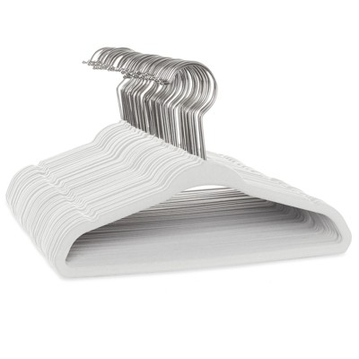 Casafield 11" Velvet Baby Hangers for Infant & Toddler Clothes, Set of 50