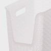 Y-Weave Narrow Easy Access Decorative Storage Basket Translucent - Brightroom™: Portable, Stackable, Clear Polypropylene Bin - image 3 of 4