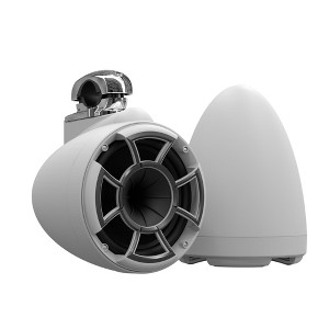 Wet Sounds REV 8 SE W-FC V2 MINI - White REV8 Special Edition - Revolution Series 8" Tower Speakers, Pair with Mini Fixed Clamps - 1 of 4
