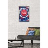 Trends International NBA Detroit Pistons - Maximalist Logo 23 Framed Wall Poster Prints - 2 of 4
