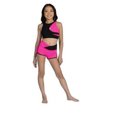 black-neon pink