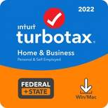 TurboTax Home and Business 2022 Federal and State Tax Software Download