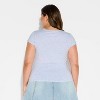 Women's Slim Fit Cap Sleeve Deep Scoop Neck T-Shirt - Wild Fable™ - 3 of 3