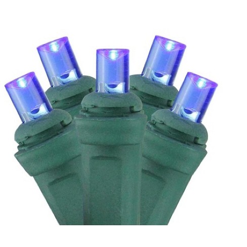 150-bulb Blue Net Lights, Green Wire – Christmas Light Source