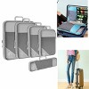 GustoWave Ultralight Suitcase Organiser Bags Set - 5 Expandable Packing Cubes for Travel Essentials, Carry-on Luggage Suitcase - 3 of 4