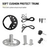 Fieryred 2 Bike Adjustable Bolt On 75 Pound Capacity Spare Tire Rack with Mounting Frame, Bike Unit Frame, Rubber Cut Out, and Locking Knob, Black - 4 of 4