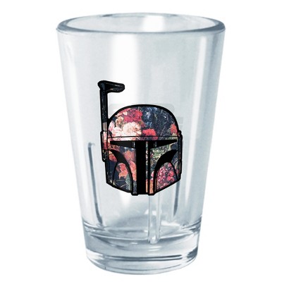 Star Wars Boba Fett Helmet Floral Tritan Shot Glass : Target