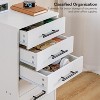 MaseiKar 7-Drawer Chest, File Cabinet, Wooden File Cabinet, Office Cabinet with Drawers, Storage Cabinet, for Home Office, Study, Easy Assembly, White - 4 of 4