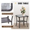 EAGLE PEAK Rustic Veranda Patio Bistro Set, Outdoor Wicker Furniture - 4 of 4