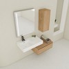 ChicFurnit Bathroom Vanities Wall Mounted Vanity Resin Sink Side Cabinet Soft Close Drawer for Bathroom, Brown, 29.5"*18.1"*15.8" - 2 of 4