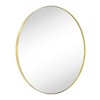 TEHOME Yolanta Circular Round Stainless Steel Framed Wall Mounted Bathroom Vanity Mirror - 3 of 4