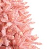 Treetopia Luxe La Vie En Rose 6 Foot Artificial Prelit Full Bodied Christmas Tree Holiday Decoration with White LED Lights, Premium Stand & Foot Pedal - 3 of 4