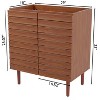 JONATHAN Y VAN1000 Aubert 20 in. W x 18 in. D x 33 in. H Thick Linear Slat Modern 2-Shelf Bath Vanity Cabinet Only (Sink Basin not Included) - 3 of 4