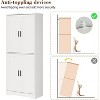 Acekool 178cm Tall Kitchen Pantry Cabinet with 4 Doors, Adjustable Shelves, Modern Storage Organizer for Kitchen or Living Room - 3 of 4