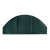 Storied Home Queen Velvet Arched Headboard Emerald Green - 3 of 4