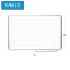 MasterVision Magnetic Steel Dry-Erase Planning Board with Accessory Kit 1 Inches x 2 Inches Grid Aluminum Frame 36 Inches x 48 Inches - 2 of 4