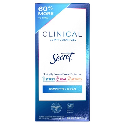 Secret Clinical Strength Clear Gel Antiperspirant and Deodorant for Women - Completely Clean - 2.6oz_7