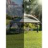 Gazebo Tent 13x13 Pop Up Instant Canopy Tent with 4 Sand Bags & Mosquito Netting for Backyard Garden Patio, Height Adjustable - 3 of 4