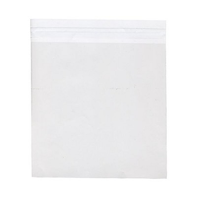JAM Paper Cello Sleeves with Self-Adhesive Closure 10.0625 x 10.0625 Clear 10X10CELLO