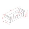 63'' Bench End Of Bed,Bench Ottoman With Storage,Shoe Changing Bench,Upholstered Bench For Living Room,Bedroom-Cuddlewood - 4 of 4