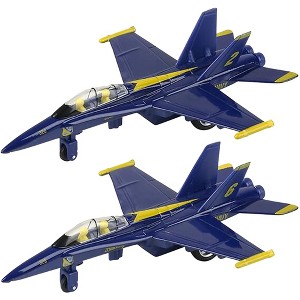 ArtCreativity Diecast F-18 Blue Angel Jets with Pullback Mechanism (Set of 2) - 1 of 4