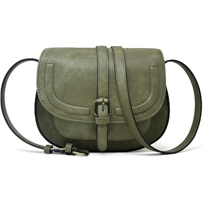 Crossbody Bags for Women,Small Saddle Purse and Boho Cross Body Handbags,Vegan Leather