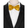 Elerevyo Men's Party Sequin Pre-tied Adjustable Sparkling Sequins Bow Ties - 4 of 4